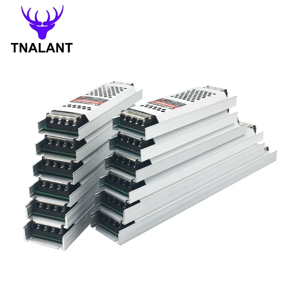 Ultra Thin LED Power Supply DC12V 24V Lighting Driver Transformers 60W 100W 150W 200W 300W AC190-240V Driver For LED Strips