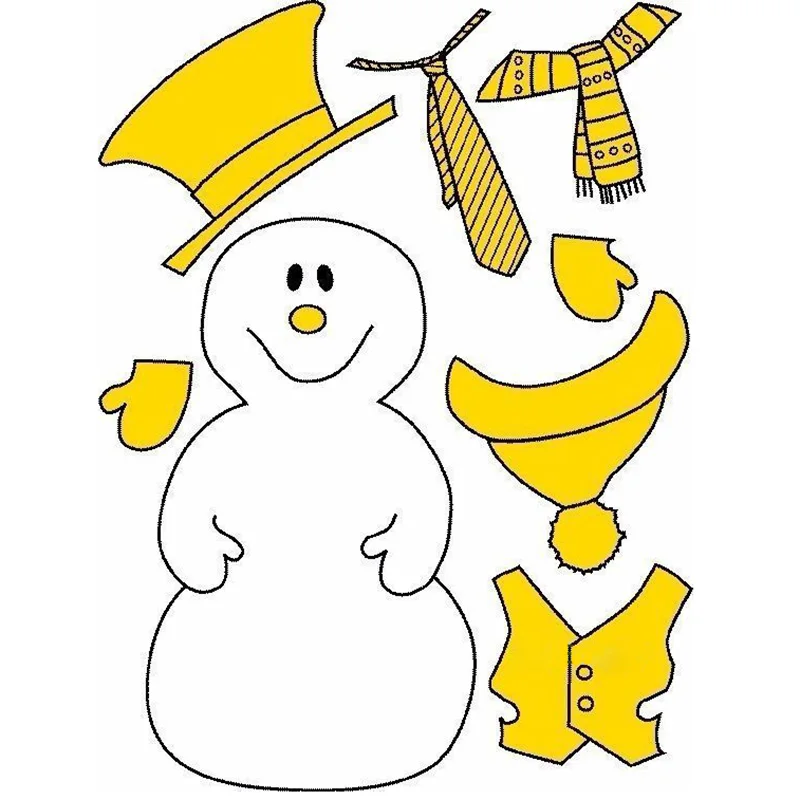 2023 Snowman Metal Cutting Dies Scrapbooking Embossing Folder for Card Making Christmas Album Decor DIY