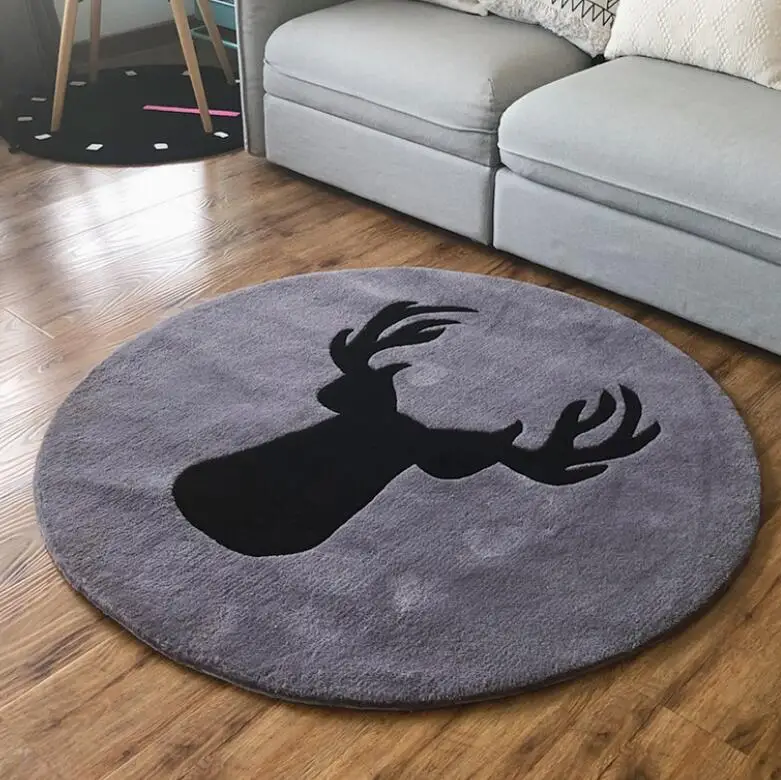 Acrylic 16mm Super Thick Elk Carpets for Living Room Rug Hallway Study Bedroom Decoration Carpet Room Computer Chair Mat Rugs