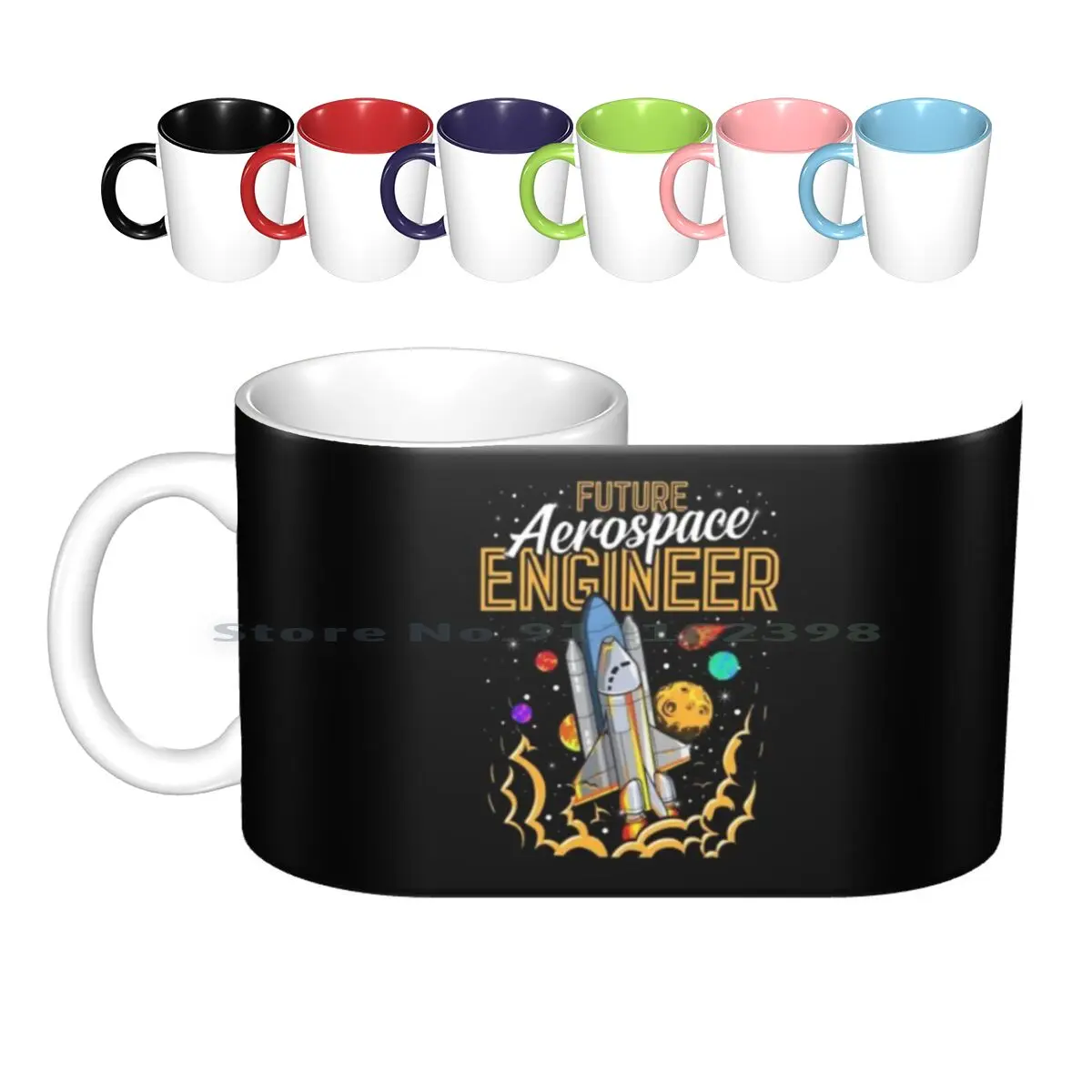 Future Aerospace Engineer Space Astronaut Explore Ceramic Mugs Coffee Cups Milk Tea Mug Future Aerospace Engineer Aerospace