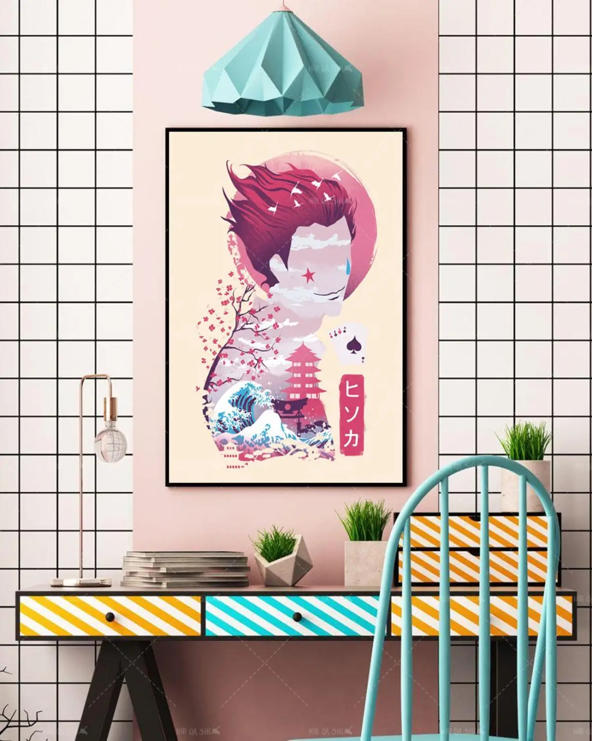 

Nordic Home Decor Posters Anime Poster Hunter X Hunter Hisoka Wall Art Canvas Painting Prints Poster Modular Living Room Frame