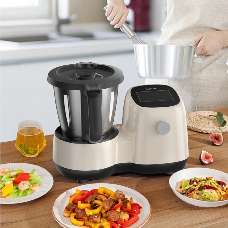 2L สมาร์ทเครื่องทำอาหาร CF5ครัวเรือนมัลติฟังก์ชั่ Broken Wall เครื่องทำอาหารอัตโนมัติกระทะ1100W