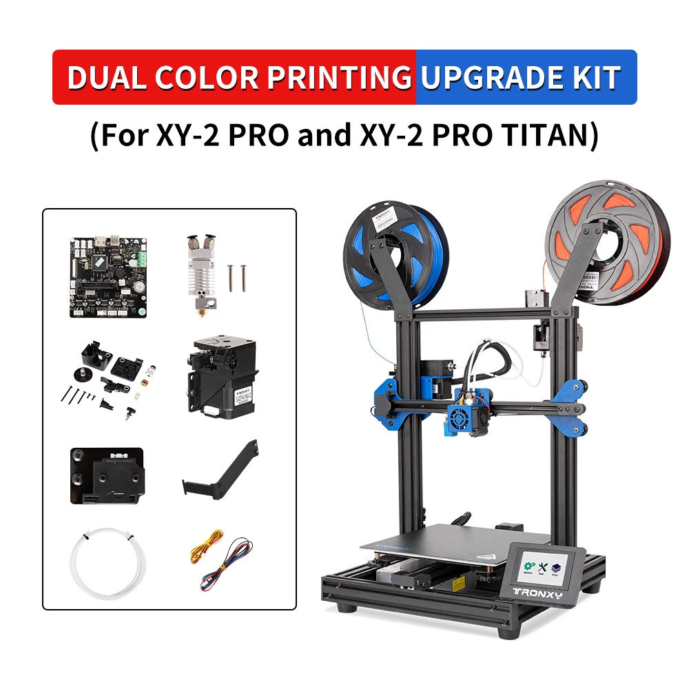 Tronxy 3D Printer Parts Dual Color Printing Upgrade Kit For XY-2 PRO AND XY-2 PRO TITAN To XY-2 PRO 2E