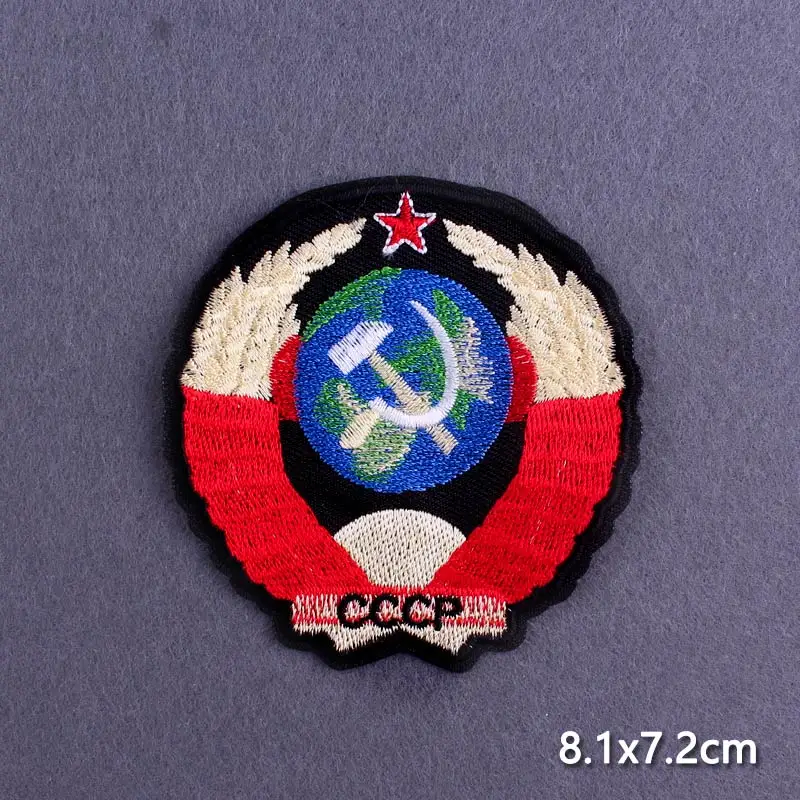 CCCP Patch Iron On Patches For Clothing Moscow Football Club Embroidered Patches On Clothes Jacket Stripe Embroidery Patch Badge