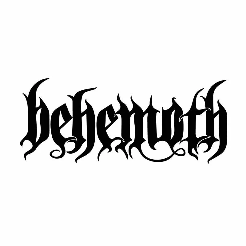 

Dazzling Word Behemoth Car Sticker Ornament Vinyl Decal Beautiful Decal Auto Accessories Black/Silver,17cm*7cm