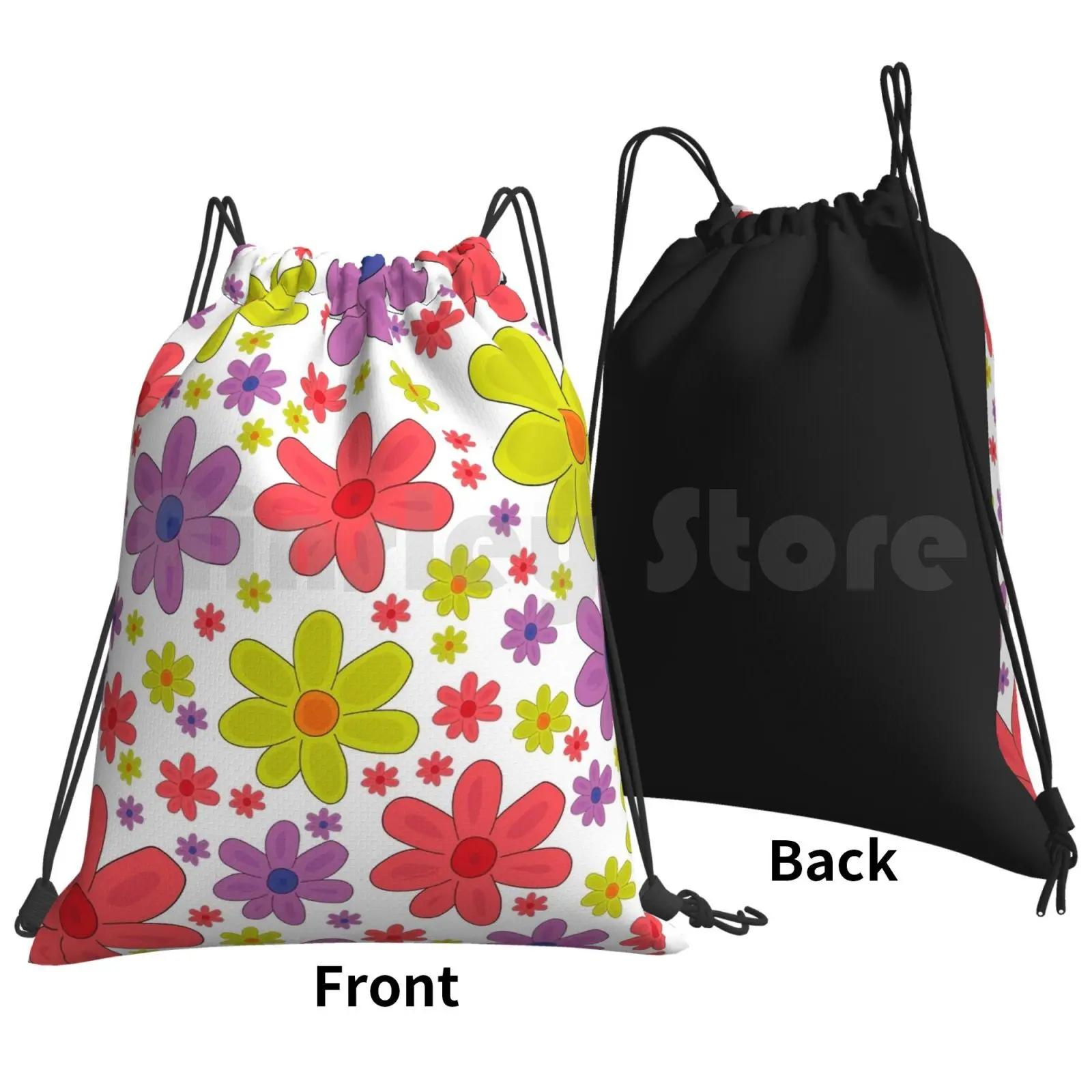 Motifs , Can Be Used In Decorating Fabrics And Print , Coverings In Fashion Backpack Drawstring Bags Gym Bag Waterproof