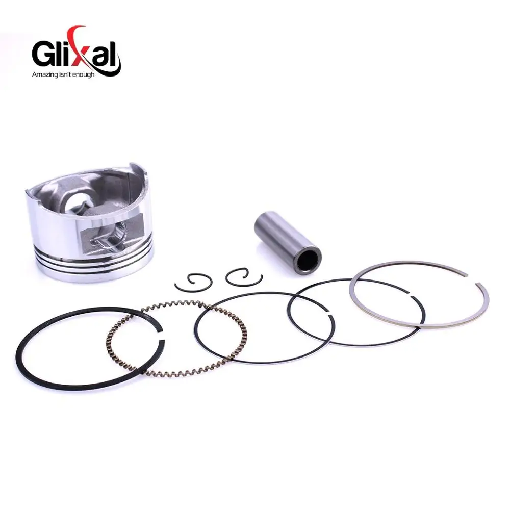 Glixal GY6 150cc 157QMJ 57.4mm Piston Kit Ring for TANK ROKETA JALON STRADA TaoTao Peace Moped Scooter ATV Go kart, UTV