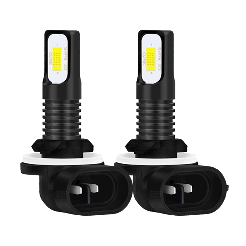 

2Pcs H8 H11 Led HB4 9006 HB3 9005 H1 H3 Fog Lights Bulb 3570 CSP 2200LM 6000K White Car Driving Running Lamp Auto Leds Light 12V