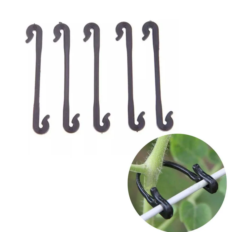 Plant Fixing Clips Tomato Support Clips Grape Rack Mesh Fasteners Gardening Agricultural Bundling Line Cages Plastic s1