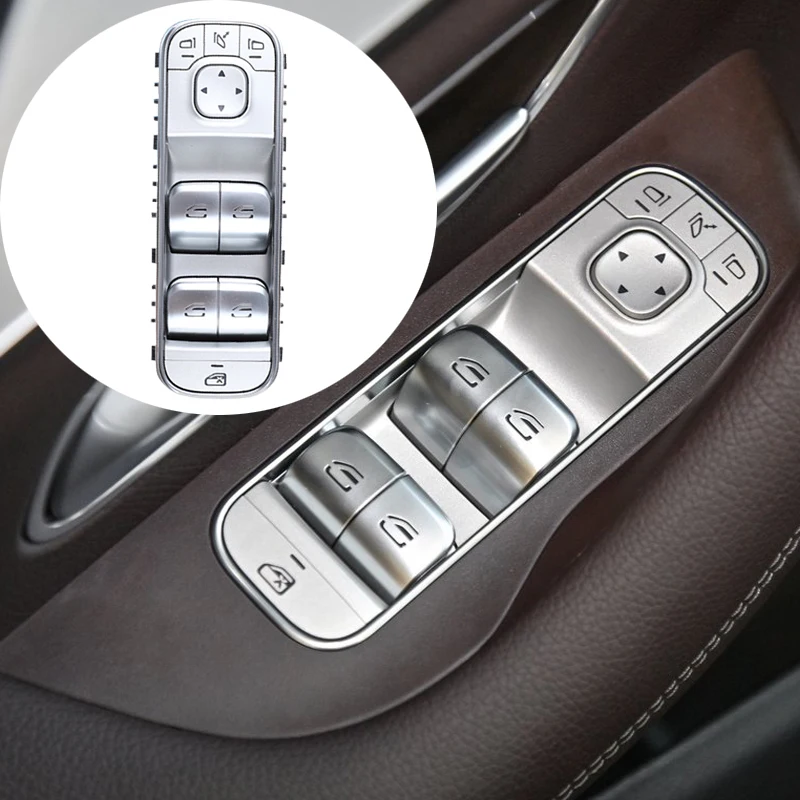 Front Left Car Window Control Switch Electric Glass lifter Control Buttons For Mercedes Benz GLS GLE W167 2019 2020 2021