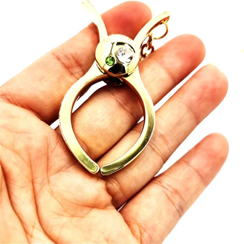 Zinc Alloy Material Metal Gloves Clip with chain Golden and Silver