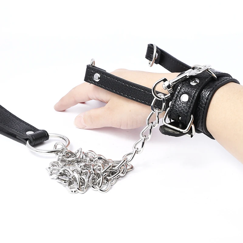 

BDSM Ball Stretcher With Leash Leather Cock Ring Leash Weight Bondage Restraint Harness Strap on Penis Sex Toy for Gay Men