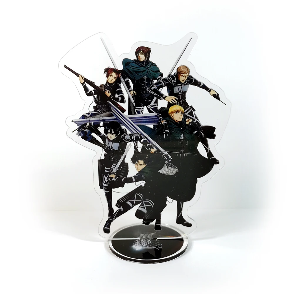 Shingeki no Kyojin Attack on Titan The final season Mikasa Armin Levi sambur Hange Reiner GM supporto acrilico figura cake topper