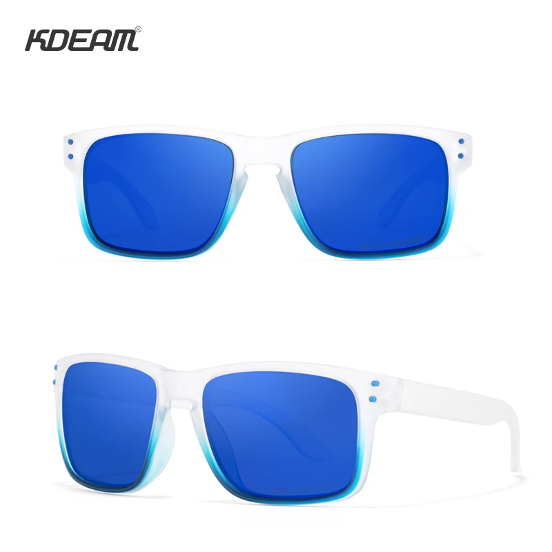 KDEAM Rectangle Polarized Sunglasses Men&Women Legend Design oculos de sol Hard Case included