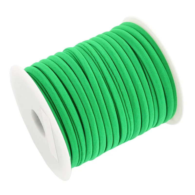 20M/Roll 5x3mm Elastic Soft Nylon Cord Fashion Flat Nylon Thread For Bracelets Necklaces DIY Beading Braided Jewelry Making