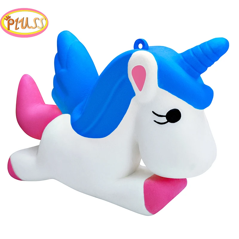 Squishies Eenhoorn Galaxy Blue Kawaii Zachte Trage Stijgende Geurende Dier Squishies Stress Relief Kinderen Speelgoed