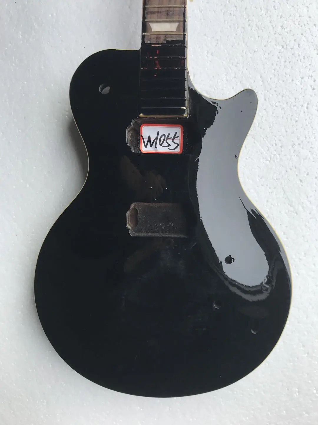 Professional DIY (Not New) Custom Electric Guitar Black Beauty without Hardwares in Stock Discount Free Shipping W1055