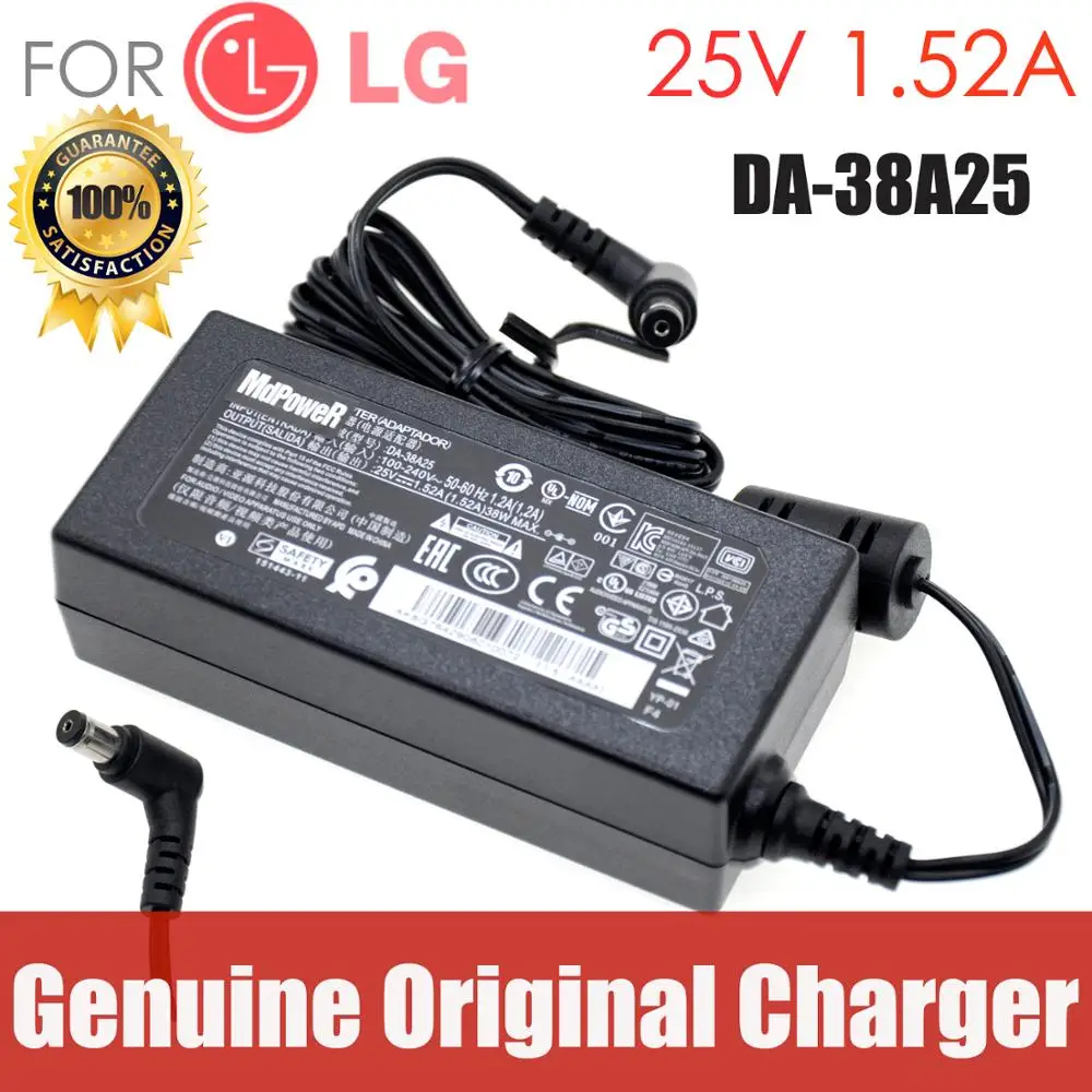 Original 25V 1.52a ac power adapter charger for lg DA-38A25 DYF-2430 LH7 SH4 SOUND BAR EAY64290801 NB3540 NB3732A adapter