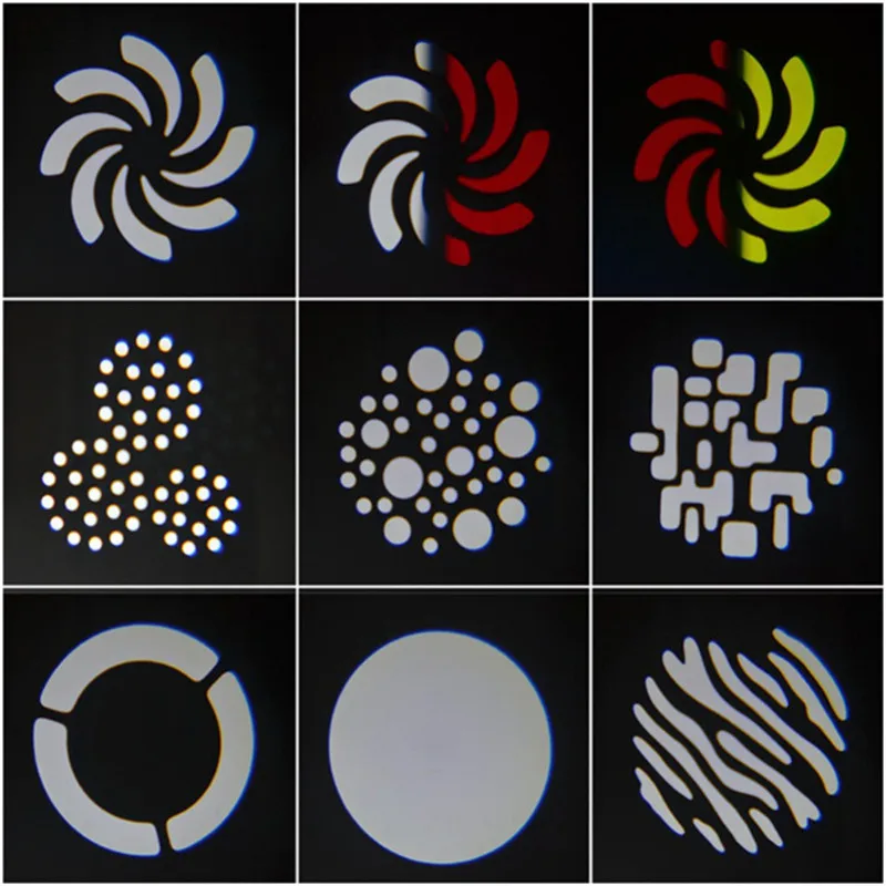 Mini LED Spot 60W Moving Head Gobo Light DMX control Manual Focus Pattern Rotation effects stage lighting DJ Disco party lights