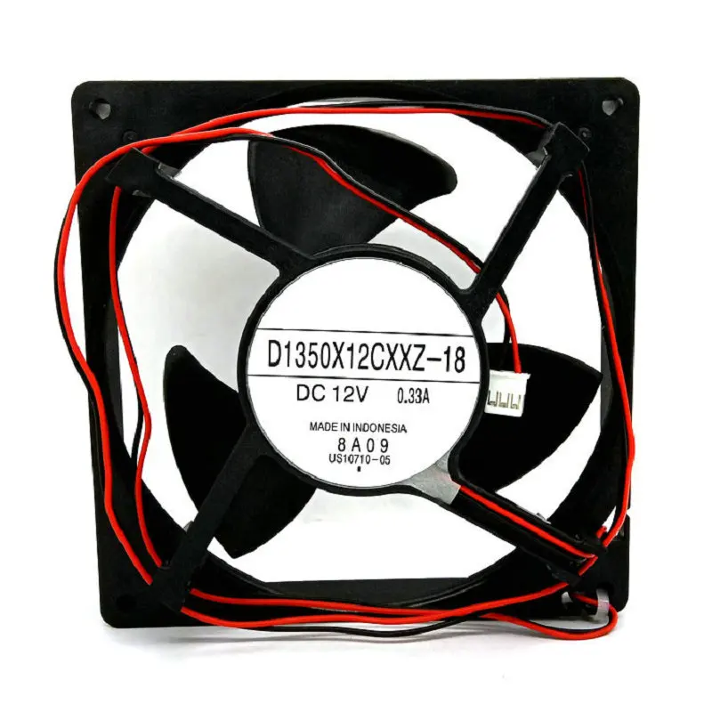 

New Original D1350X12CXXZ-18 DC12V 0.33A 13.5cm for Refrigerator Cooling Fan