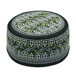 Chapeau musulman arabe indien pour hommes, chapeau islamique, broderie kippa, prière juive, produits musulmans, chapeaux rotatifs