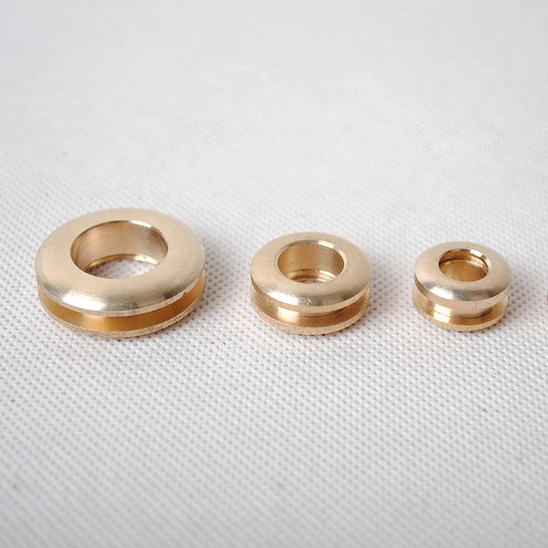 2PCS 13*7mm Brass Gas Hole Grommet Screw Threaded Connection Eyelet DIY Bag Belt Part Hardware Leather Craft Handmade Buckle