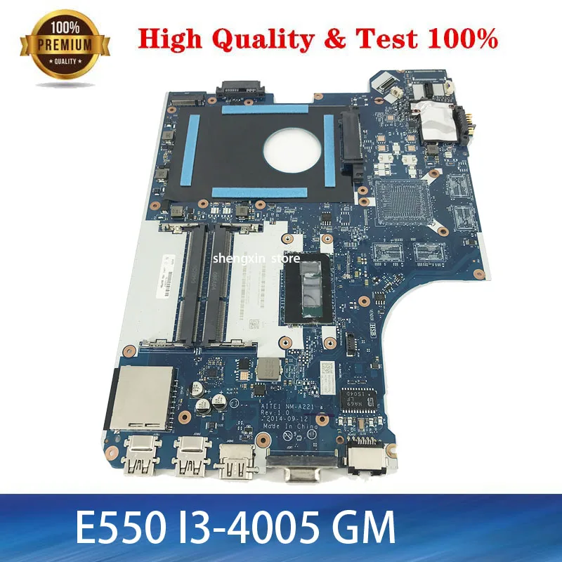 Brand NEW For lenovo Thinkpad E550 Laptop Motherboard SR1EK I3-4005U AITE1 NM-A221 FRU 00HT584 PC Main Board