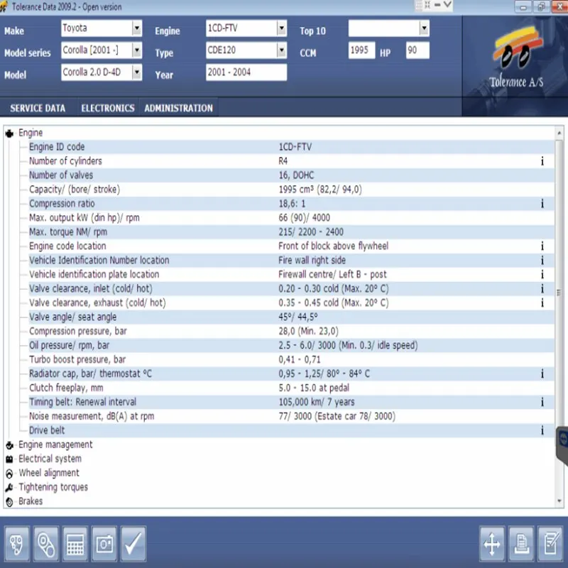 Logiciel de diagnostic de données de tolérance, logiciel de réparation automatique, Keygen gratuit, non limite, données de tolérance, programmeur