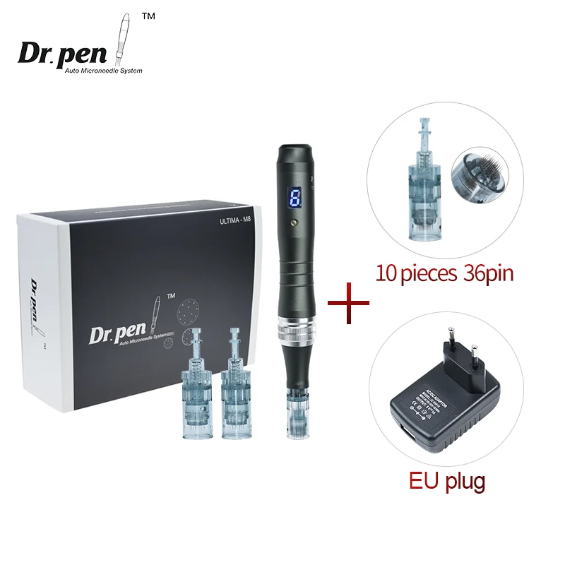Authentic Dr pen Ultima M8 Microneedling With 12 pcs Needles Face Care Wireless Derma Pen Beuty Machine 0.25 mm needle length image 3