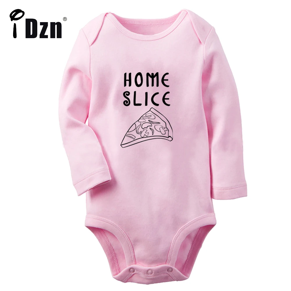 

iDzn NEW Homeslice Pizza Baby Boys Fun Rompers Baby Girls Cute Bodysuit Newborn Long Sleeves Jumpsuit Soft Cotton Clothes