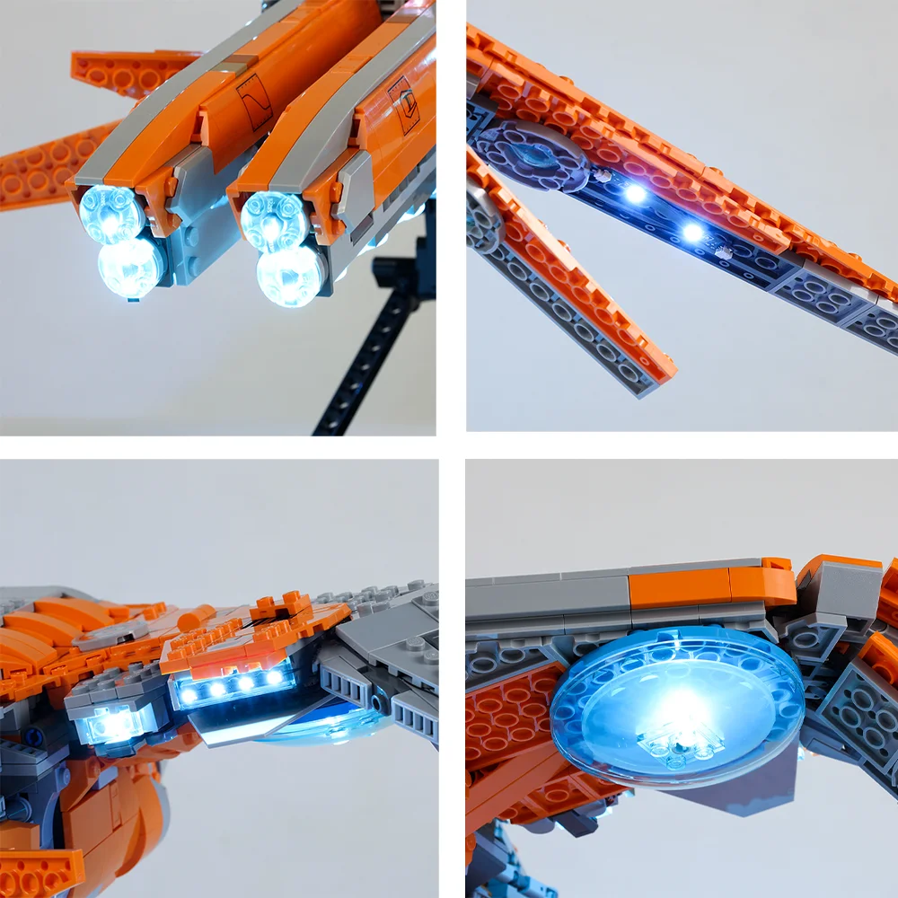 EASYLITE LED Light Set For 76193 Guardians Bricks Ship Toy Lighting Kit NOT Include Model