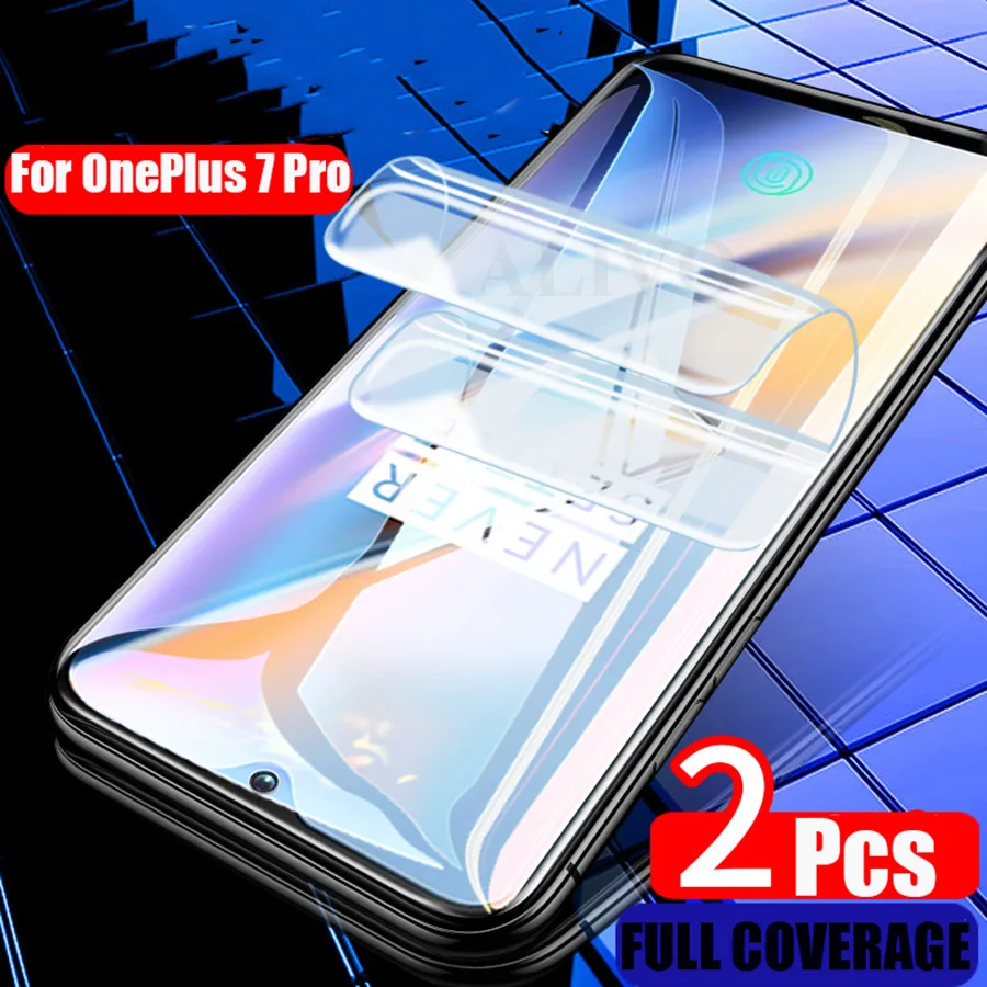 2PCs Silicone Soft Hydrogel Film OnePlus Nord N100 N10 Front Full Cover TPU Screen Protector For OnePlus 7 7T 8 9 Pro 8T 5T 7 6