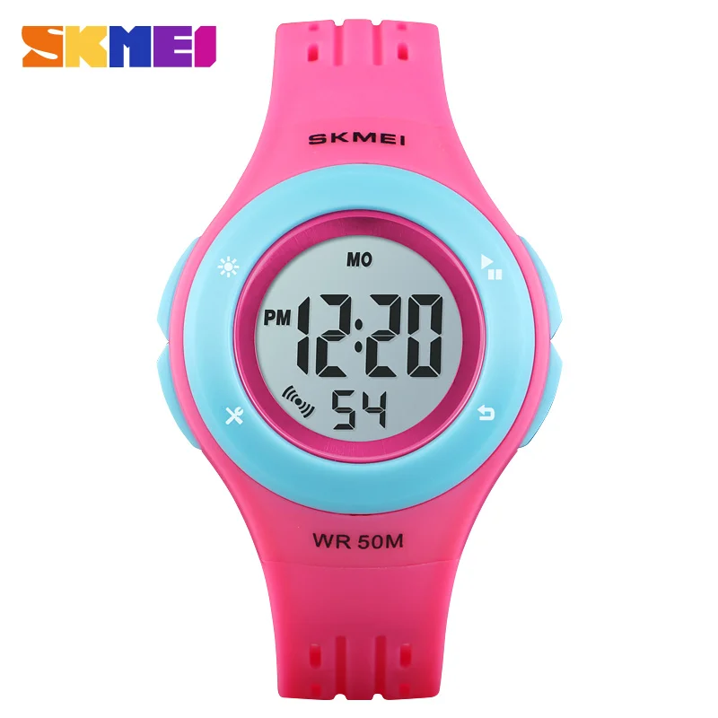 

SKMEI Sport Style Kids Watch Fashion Boy Girl Electronic Wristwatches LED Digital Calendar Waterproof Watches 1455 montre