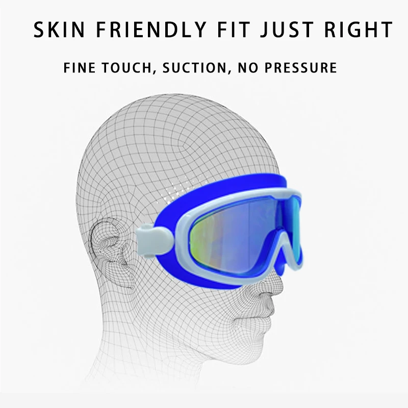 Gafas de natación profesionales impermeables de silicona suave, gafas de natación antiniebla, UV, para hombres y mujeres