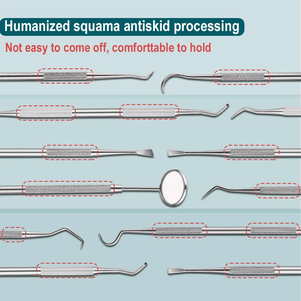 Инструменты из нержавеющей стали для гигиены, инструменты для стоматологической хирургии, зеркальный скалер для зубов, инструменты для очи...
