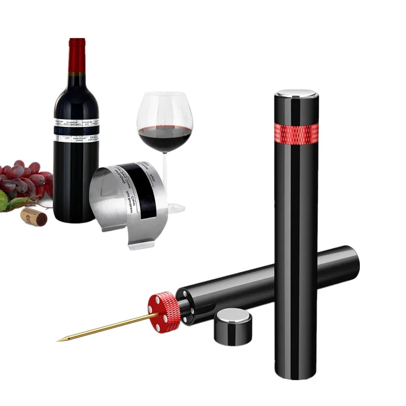 Wine Bottle Opener Portable Bar Tool Air Pump Wine Corkscrew Stainless Steel Pin Wine Opener Kitchen Gadgets Wine Accessories