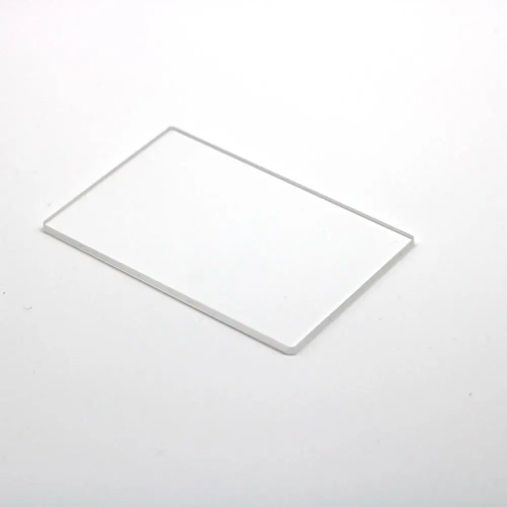 10 pezzi dimensioni totali 29.5x21.5x1mm lastra di vetro al quarzo uv trasparente JGS2
