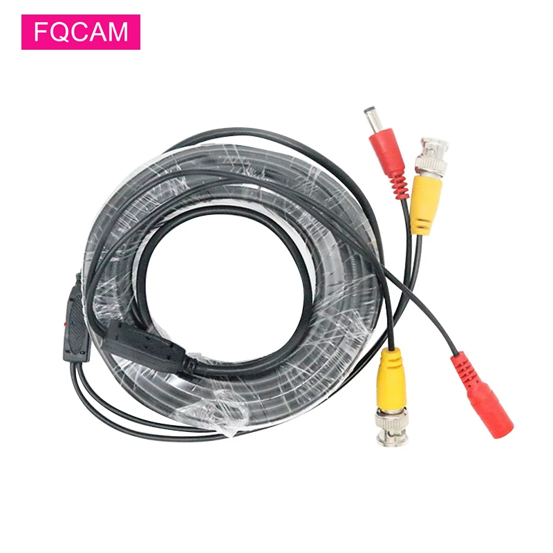 2 IN 1 AHD CCTV Camera Video Cable 5M/10M/15M/20M/30M/40M Output Power Supply 2 IN 1 Security Camera BNC Cord for Analog Camera