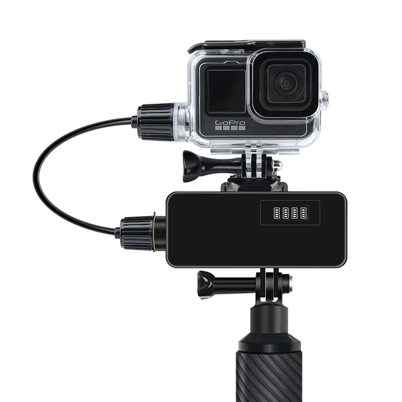 Водонепроницаемый чехол для зарядки, автомобильное зарядное устройство, чехол для дайвинга, защитный корпус для экшн-камеры Gopro Hero 9, черные аксессуары