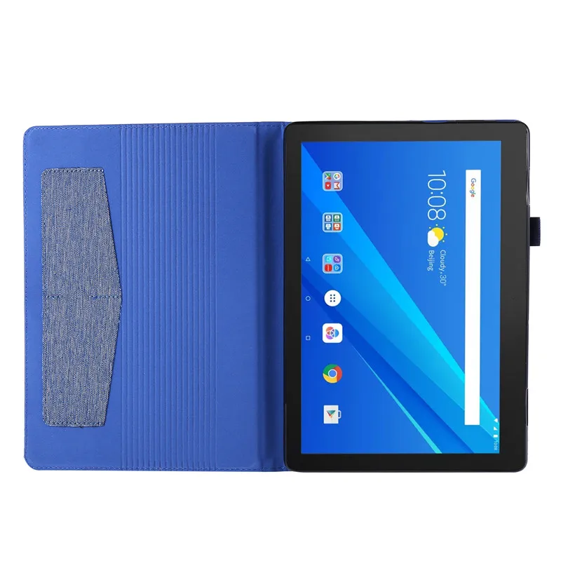 For Lenovo Tab E10  10.1 inch tablet Case , Flip Fabric Stand Tablet Cover For Lenovo TB-X104F TB X104F Soft Silicone Back Case