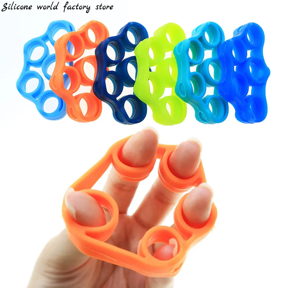 

Silicone World High Elastic Hand Gripper Silicone Finger Toy Tension Puller Fitness Wrist Strength Training Resistance Band