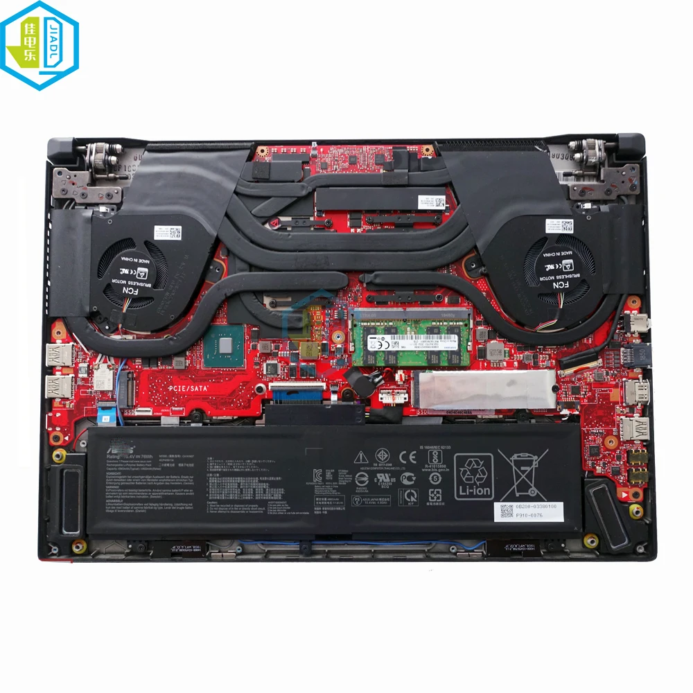 Imagem -04 - Ventiladores de Refrigeração Portáteis para Asus Rog Zephyrus Ventilador do Radiador Cpu Cooler M15 Gu502 Gu502g Gu502gv gw Gu502lv 13nr0240t01211 02211
