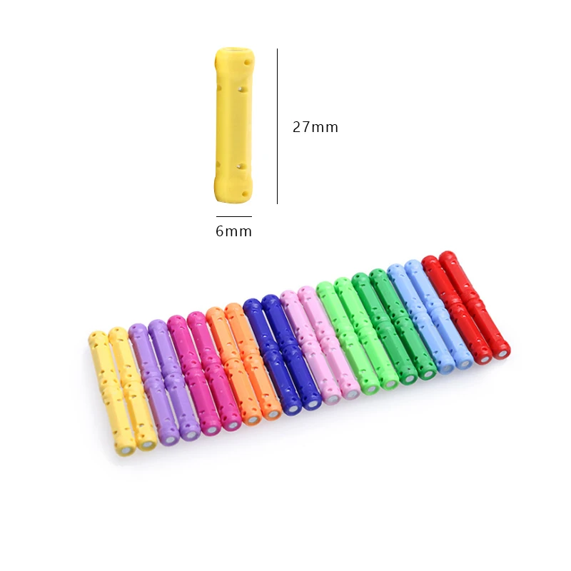 Children Adult Color Plastic Magnetic Stripe Jigsaw Toy DIY Jigsaw 78pcs150pcs 280pcs Magnetic Stick Gift For Boys And Girls