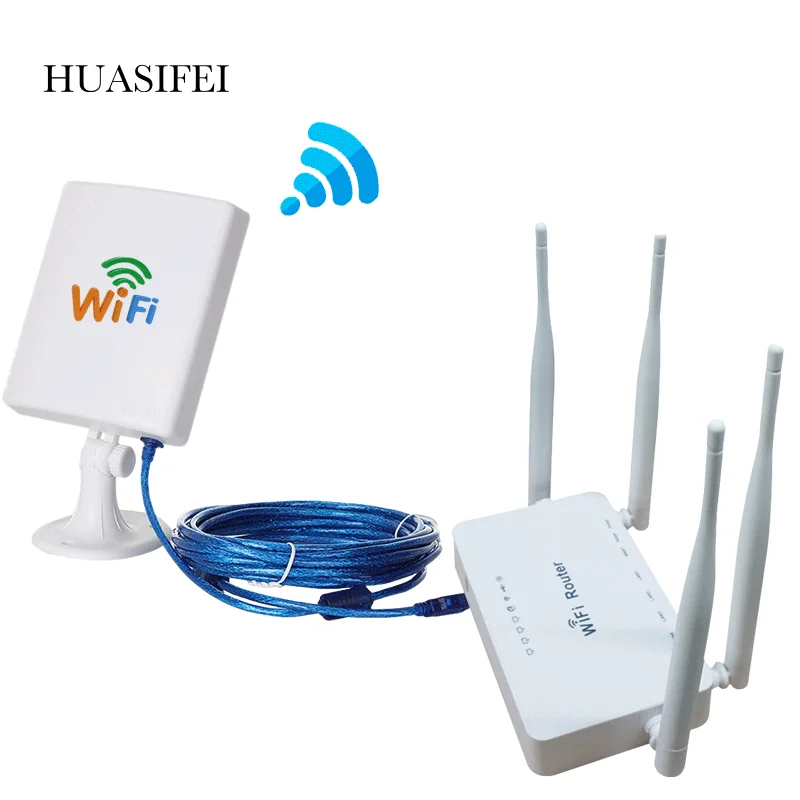 300mbps Wireless WiFi Router + High Gain WiFi Router High Power Wireless Adapter High Gain WiFi USB Adapter With 14dbi Antenna