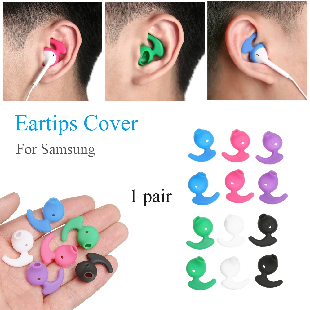 1Pair Silicone Earphone Ear Tips Eartips Accessories For Samsung Level U EO-BG920 Earbud Protective Sleeve