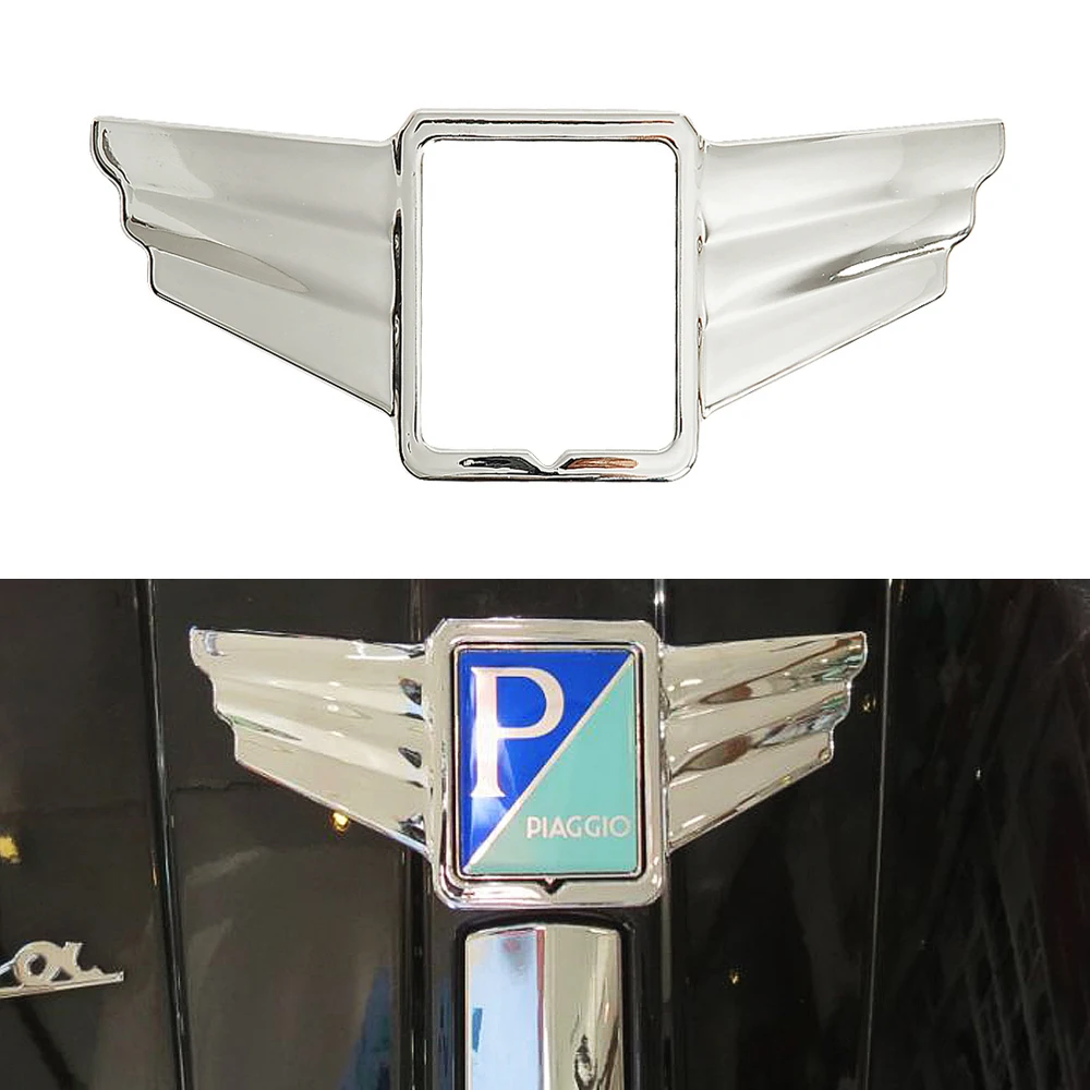 Motorcycle Chrome Wings Logo Trim Case for Piaggio Vespa S 50 2009-2014 S 150 2008-2009