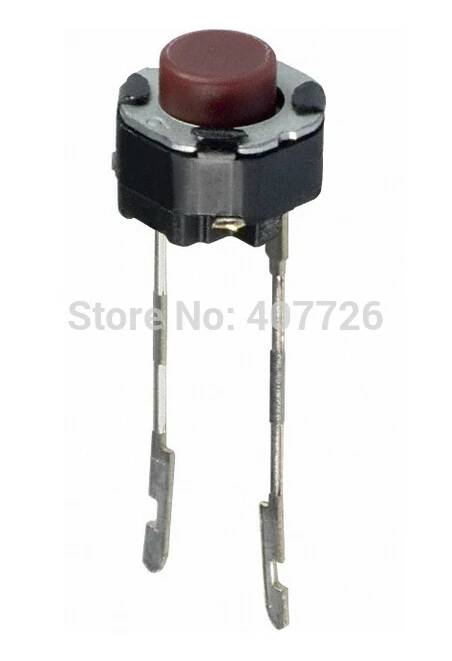 50pcs/lot  button switch EVQ11G05R Press button key switch button tact 6x6x5 2pin red button