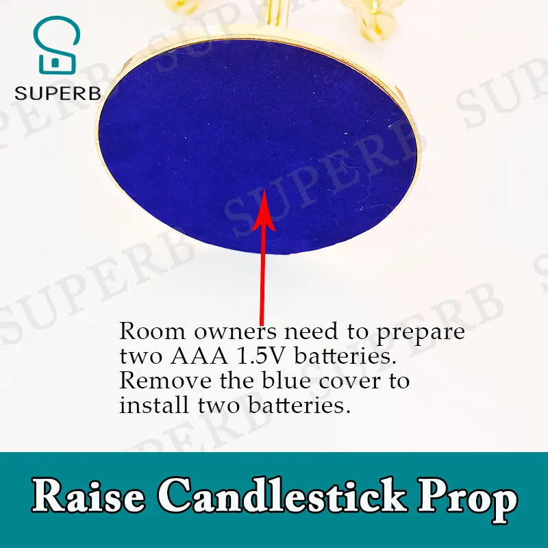 دعامة رائعة لغرفة الهروب ترفع دعامة الشمعدان ترفع حامل الشموع المقلوب لفتح دعامة الغرفة الذهبية والفضية 1987