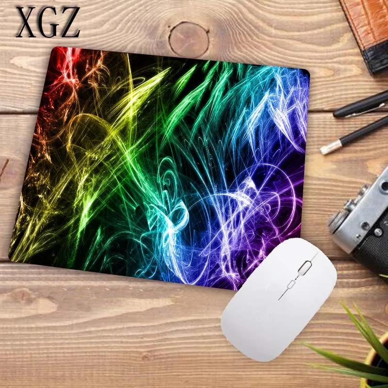 XGZ Colorful Cool Abstract Mousepad Gaming Mouse Pad Desk Mat Keyboard Computer Padmouse Laptop Play Mats Size 18x22cm Promotion