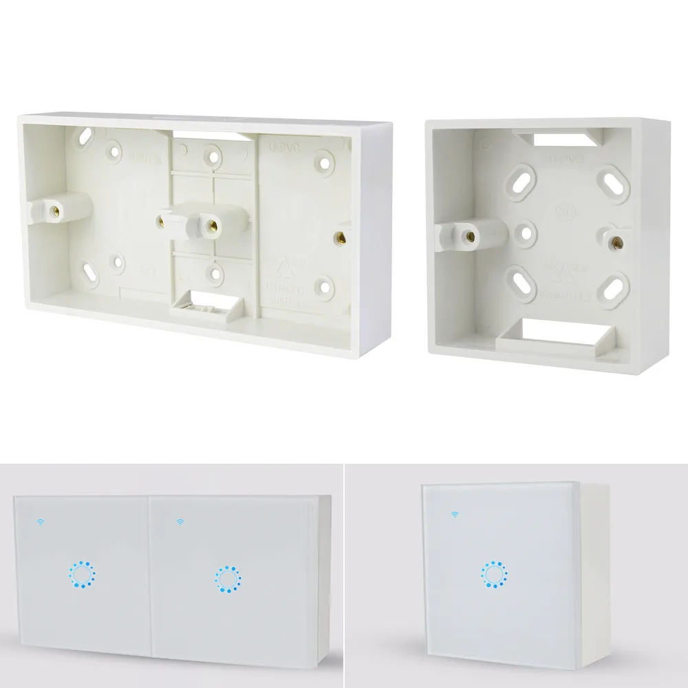 External Mounting Switch Box 86mm*86mm*33mm for 86 Type Double Switches or Sockets Apply For Any Position of Wall Surface